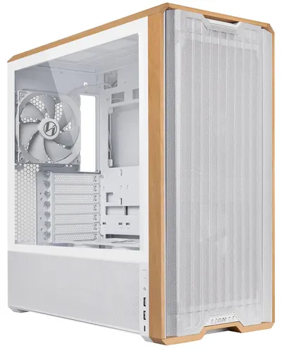 Carcasă Lian Li - LANCOOL 217 Wood, mid tower, albă