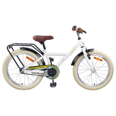 vidaXL Bicicletă pentru Copii 24 Inci pentru 8-12 ani Alb