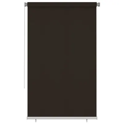 vidaXL Jaluzea tip rulou de exterior 145 (l) x 230 (î) cm, maro, HDPE