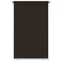 vidaXL Jaluzea tip rulou de exterior 145 (l) x 230 (î) cm, maro, HDPE