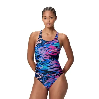 Costum inot femei Speedo Hyperboom Print Medalist negru – Endurance Pro