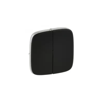 Capac Valena Allure - 2 module switch/push-button - negru