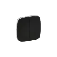 Capac Valena Allure - 2 module switch/push-button - negru