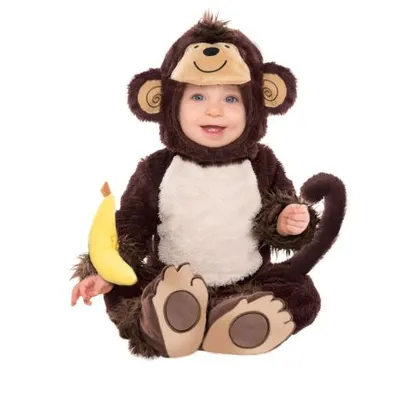 Costum bebe maimuta 6-12 luni