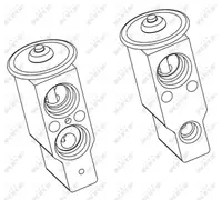 Supapa expansiune clima Alfa Romeo Fiat Lancia Toyota 145 si 94-99 145 II 99 - 146 I, 94-99 146 II 99 - 166 GTV 95 - Spider 95 -