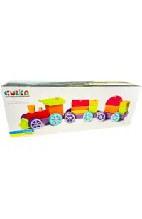 Jucarie din lemn: Trenulet Rainbow Express