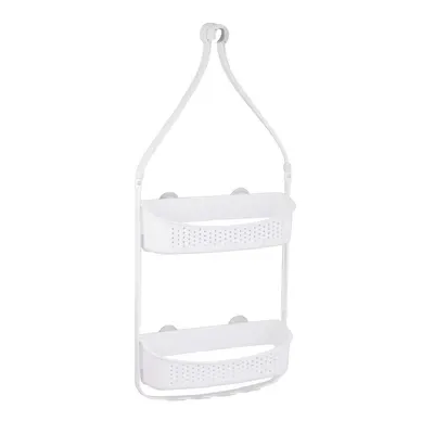 Raft pentru baie alb mat de agățat din plastic Vesper – douceur d'intérieur