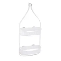 Raft pentru baie alb mat de agățat din plastic Vesper – douceur d'intérieur