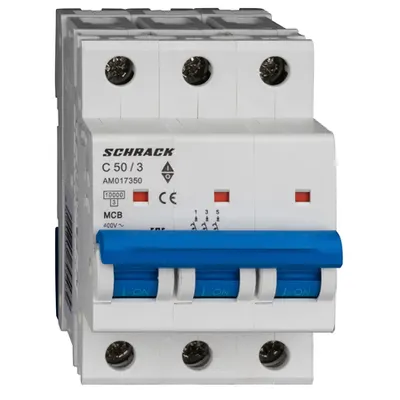 Intreruptor automat AMPARO 10kA, C 50A, 3 poli