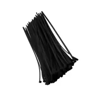 Colier din Plastic, Negru, 3.6 x 300, 100 Bucati