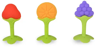 Pieptene pentru bebeluși pentru dinți Kaichi - Fruity Wood, sortiment