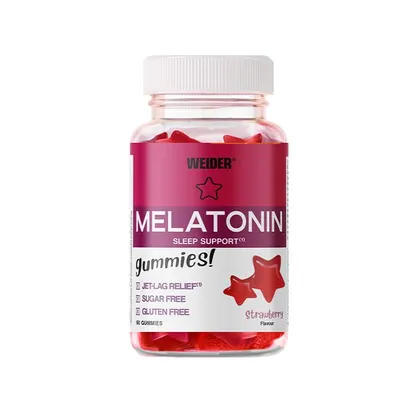 Gumă de mestecat Weider Melatonin Up, căpșuni, 60 bucăți