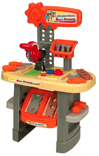 Set de joc RS Toys - Masa de lucru cu scule, 31 piese