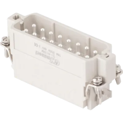 Contector industrial Tata - 66X16 - 16P + E 16A 250V / 4kV / 3 - CRIMP CONNECTION - GRI