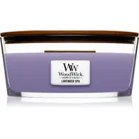Woodwick Lavender Spa lumânare parfumată cu fitil din lemn (hearthwick)