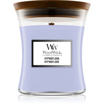 Woodwick Hypnoflora lumânare parfumată cu fitil din lemn 275 g