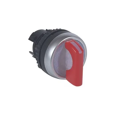 Osmoz illum standard handle selector switch - 3 positions spring return to 0 - rosu