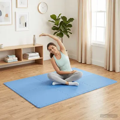 vidaXL Saltele de exerciții, 24 buc., albastru, 8,64 ㎡, spumă EVA