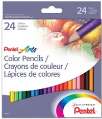 Creioane colorate Pentel - Arts, 24 culori