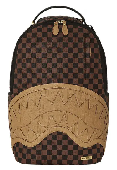 Rucsac unisex cu imprimeu in carouri - rezistent la apa - 46x15x29 cm