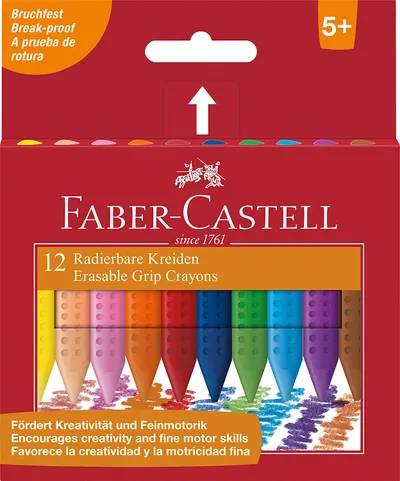 Pasteluri Faber Castell - Grip, 12 culori