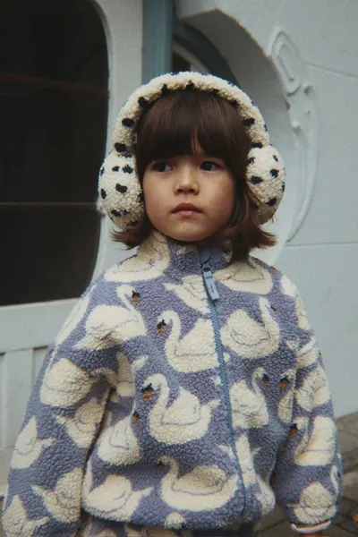 Konges Sløjd jachetă pentru copii din polar JODY TEDDY JACKET GRS