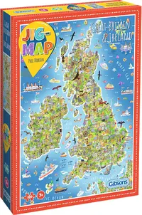Puzzle Gibsons din 250 XL piese - Harta Marii Britanii și Irlandei