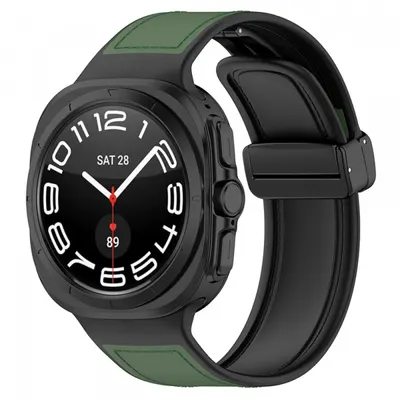 Curea Techsuit W056 pentru Samsung Galaxy Watch Ultra Series, Verde