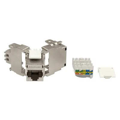Modul RJ45 ecranat, Cat.6a, ISO/IEC 11801 AMD2,TOOLLESS LINE