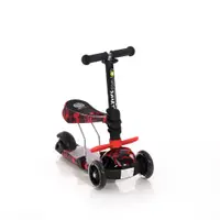 Trotineta cu scaun 3 roti unisex peste 3 ani Lorelli 2 in 1 Smart 2021 Fire rosu