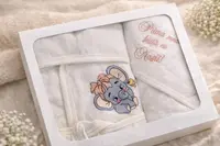 Cutie cu halat si prosop Prima baita