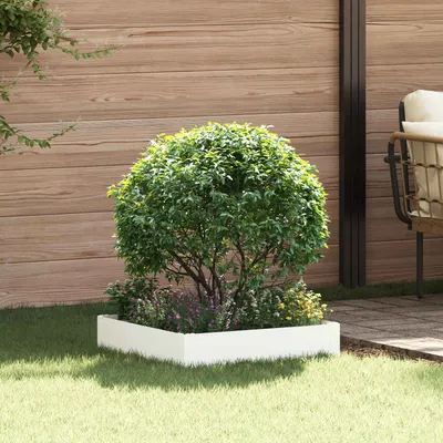 vidaXL Margine pentru gazon 60 x 60 x 20 cm Oțel Alb