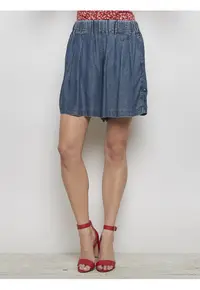 Pantaloni scurti din denim cu buzunare -