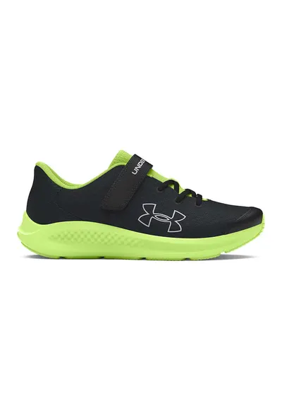 Pantofi Pursuit 3 AC cu monograma pentru alergare - Negru/Verde neon