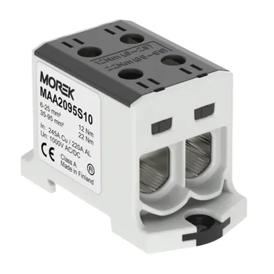 OTL95-2 black 2xAl/Cu 6-95mm² 1000V Clema distribuitor