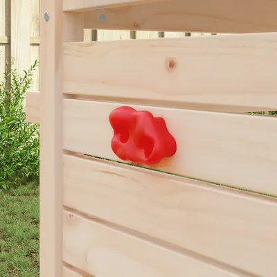 vidaXL Priză de escaladă 2 buc. Roșu 100 x 67 x 43 mm PP