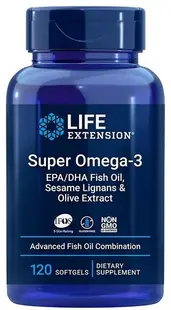 Super Omega-3, 120 capsule moi gel, Life Extension
