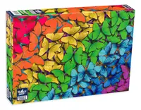 Puzzle Black Sea din 1000 de piese - Curcubeu de fluturi