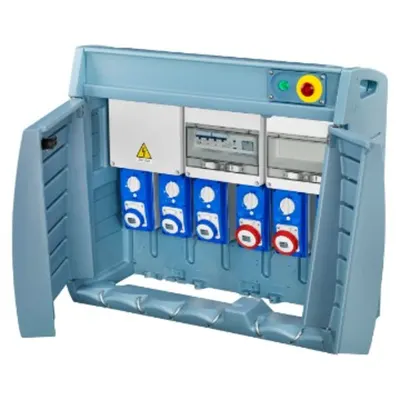 Organizator Q-Box 4 - With Terminal Block - Wired - Cbf - 2 2p+e 16a + 2 3p+e 16a + 2 3p+n+e 32a - Ip55