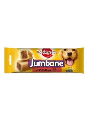 PEDIGREE Jumbone Recompensa caini talie medie, cu vita 180 g