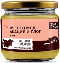 Miere de salcâm și păducel, 450 g, Clasă Bio
