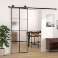 Gossi usa glisanta cu set feronerie, 76x205 cm, sticla esg/aluminiu