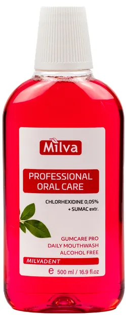 Milva Apă de gură cu clorhexidină 0.05%, 500 ml