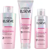 L'Oréal Elseve Set Glycolic Gloss - Balsam, Șampon și îngrijirea laminării, 150 + 2 x 200 ml