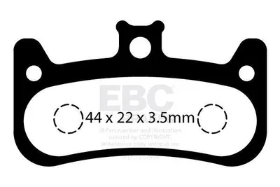 Klocki hamulcowe rowerowe (organiczne) EBC Brakes CFA735