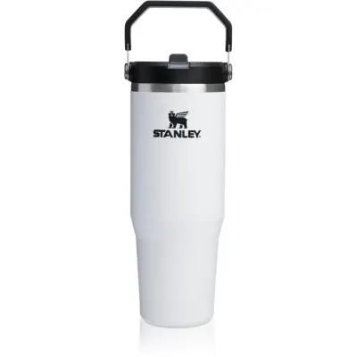 Stanley IceFlow™ Flip Straw 2.0 Tumbler sticlă termos din oțel inoxidabil Chalk 1 buc