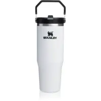 Stanley IceFlow™ Flip Straw 2.0 Tumbler sticlă termos din oțel inoxidabil Chalk 1 buc