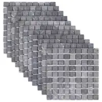 vidaXL Plăci de mosaic Gri 30 x 30 cm Marmură