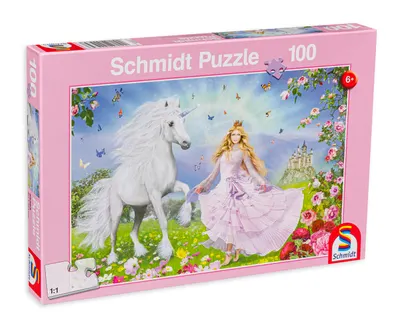 Puzzle Schmidt din 100 de piese - The unicorn princess