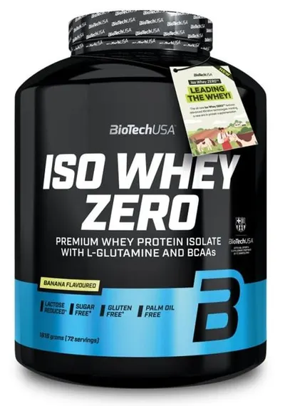 Iso Whey Zero, banană, 1816 g, BioTech USA